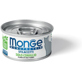 Monge Cat Monoprotein мясные хлопья для кошек из кролика 80 гр.